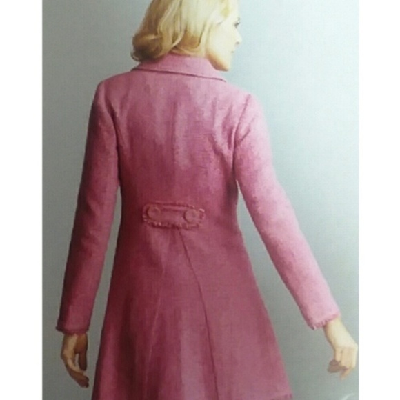 CAbi Madison Avenue Pink Tweed Doublebreasted Coat - Picture 2 of 8